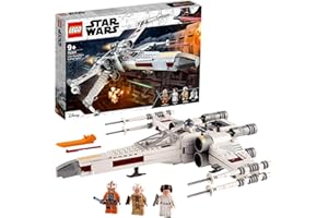 LEGO 75301 Star Wars Le X-Wing Fighter de Luke Skywalker, Jouet Vaisseau Spatial, Figurines, Princesse Leia, Droïde R2-D2, Idée Cadeau Enfants 9 Ans