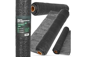 INSTALGURU Malla Sombreo 2m x 25m Red de Sombra 55% Mallas Ocultación Pantalla Opaca Valla Tela Privacidad Protección UV Solar Paño Resistiente Viento Polvo Jardín Huerto Balcón Vallas