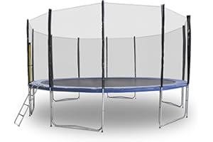 MS-POINT Gartentrampoline Trampoline Outdoor-Trampoline Fitness-Trampoline 185cm bis 490cm, inkl. Randabdeckung, Sicherheitsnetz und Leiter