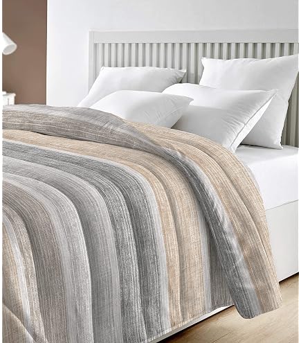 Trapunta invernale matrimoniale di Carezze in cotone Natalizia Tartan