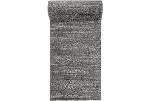 ‎MAZOVIA Mazovia Teppich Läufer Flur - Modern Teppichläufer - Kurzflor Flurläufer für Vorzimmer, Schlafzimmer, Küche - ÖKO-TEX Zertifiziert - Meterware - Anthrazit - 70 x 150 cm