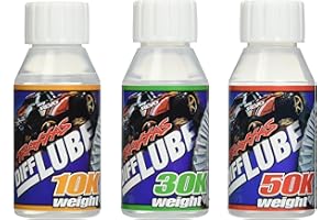 Traxxas Kit d'huile différentielle 5136X (1 chacun : Poids 10K, 30K, 50K), TRA5136X