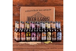 ‎BEER OF THE GODS - SINCE 2016 - WACKEN BRAUEREI WACKEN BRAUEREI Craft Beer Box 20 x 0,33 l verschiedene Sorten | GÖTTERGABE | Viking Craftbeer Set Gift for Men | Wikinger Kraft Bier Geschenk für Männer | Party Festival Heavy Metal