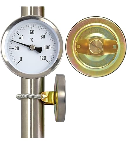 Aanlegthermometer, Verwarmingsbuis, 3 Stuks Buisthermometers Temperatuurweergave Met Clip On Veer Wijzerthermometer 0 120 C 63 Mm Buisthermometer 681445198
