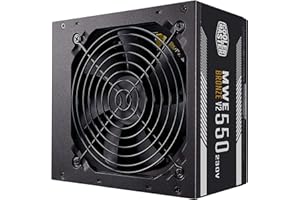 Cooler Master MWE 550 Bronze 230V V2, Alimentatore Spina EU, 80 PLUS Bronze, Ventola HDB con Controllo Termico, Convertitore DC-DC + LLC con Linea Singola +12V