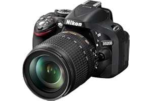 Nikon D5200 - Cámara réflex digital de 24.1 Mp (pantalla 3", vídeo Full HD), negro - Kit con objetivo AF-S DX 18-105mm VR (importado)