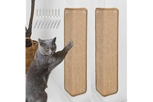 JANYOO Mata do drapania dla kota, sizalowa mata do drapania dla kota, na ścianę, sofę, meble, drzwi, ochrona przed zadrapaniami, 60 x 25 cm (brązowa)