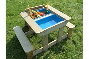 Wendi Toys Tavolo da Picnic per Bambini da Esterno per Sabbia e Acqua