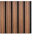 Tuda Grass Direct Premium Acoustic Wall Slatted 3D Wood Veneer Panels - Walnut Sample