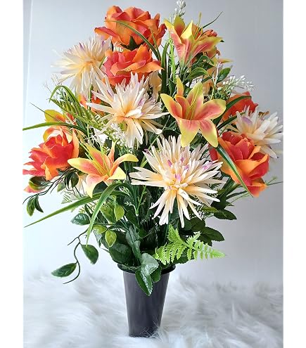 Cône Lesté Ciment Pour Bouquets Artificiels - PVC - Hauteur 15cm - Pour Vase Funéraire - Alternative Au Sable