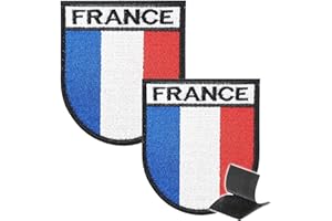 INFANTRYPRO Patch France militaire ecusson france police gendarmerie | 8x6cm. Ecusson scratch qualité patch militaire a VIE patch airsoft. Voir en bas pour ecusson thermocollant, patch thermocollant