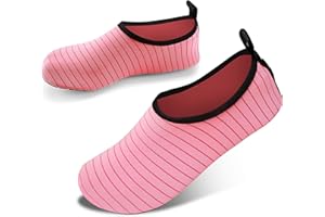 JOTO Water Shoes Chaussons Aquatiques Homme Femme Enfant Chaussures de Plage de Mer de Piscine Sandales Plastiques Anti Sable Antidérapant Sèche Vite à Utiliser dans l’Eau, sur la Plage ou Yoga