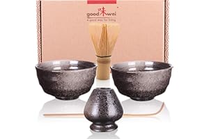 ‎GOODWEI Goodwei Japońska ceremonia herbaty Matcha Duo zestaw dla dwojga z Chasentate (Goma)