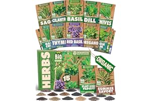 ZenGreens® - Organiczne Zioła Zestaw Nasion - 15szt