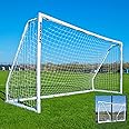 QUICKPLAY Q-Fold Match Football Goal | 30-Second Folding Design for Easy Setup | Portable Weatherproof Goal Post for Adults & Kids [Single Goal]
