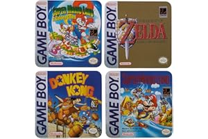 OOTB Out of the blue KG Gameboy Classic Coaster Collection 4-częściowy zestaw podstawek, zestaw podstawek, prezent dla graczy, 100 x 100 x 4 mm