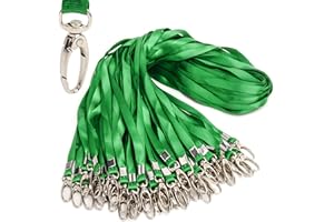 ‎ANTSPIRIT Lanyards Bulk Lanyards for Id Badges 50 Pack Each 17.7-Inch Lanyard Clip Woven Badge Lanyard with Clip Swivel Hooks