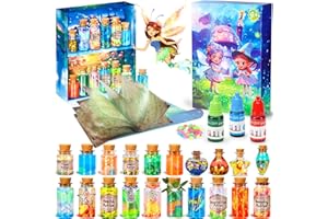 Lovchil Kit de Pociones de Misteriosas para Niños Kit experimentos niños de 5 6 7 8 9 10 con 20 Botellas de Poción Mágica Juguetes de Halloween y cumpleaños para niños y niñas
