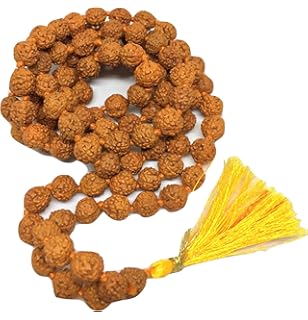 Certified Natural 100% Original 4mm to 15mm Rudraksha Jaap Mala with Certificate of Authenticity
