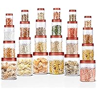 Milton Vitro Plastic Jar Set, 24- Pieces, Transparent