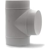 Vent Systems - &Oslash;100mm 3-way hose adapter for ABS plastic hose and splitter for round T-shaped hose, extractor fan, duct hose,