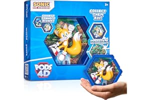 WOW! PODS - 4D Tails, Unique Connectable Collectable Bobble-head figure that Bursts from their World into Yours, Wall or Shelf Display, Sonic Toys and Gifts, Series 1 no. 480