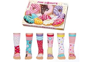 United Oddsocks - Confezione da 6 calzini per ragazze, 30,5 – 38,5 EUR