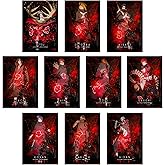 AD INFINITUM 300 GSM Paper Anime Naruto Akatsuki Wall Poster (Multicolour, 9 x 13 inches, Set of 10)