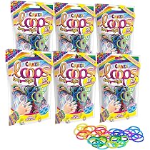 Craze – Loops Rainbow Box – 1000 élastiques Arc-en-ciel – 12 Couleurs – Kit De Bracelets Brésiliens – Dès 6 Ans