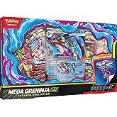 Pok&eacute;mon - Mega Greninja ex Premium Collection Box (8 Booster Packs, 1 Foil Promo Card, 1 Oversize Promo Card &amp; 1 Tech Sticker