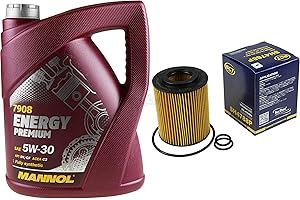 DIEDERICHS Filter Set Inspektionspaket 5 Liter MANNOL Motoröl Energy Premium 5W-30 API SN/CF SCT Germany Ölfilter