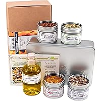 direct&friendly Bio Grill Gewürz Set Geschenke für Männer mit 4 außergewöhnlichen Grillgewürz Mischungen