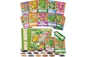 ZenGreens® - Organiczne Dzikie Zioła Zestaw Nasion - 15szt