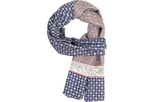 WANYING Bufanda Delgada de Rayón para Hombre Doble Capa Bufanda de Seda Artificial Casual Negocios para Otoño Primavera