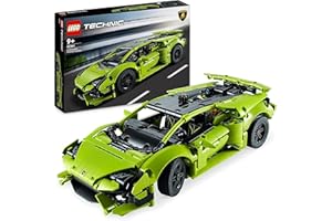 LEGO 42161 Technic Lamborghini Huracán Tecnica, zabawkowy model samochodu sportowego z klocków do zbudowania dla dzieci, pomysł na prezent dla chłopca, dziewczynki i fanów motoryzacji