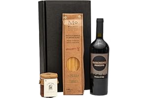 ‎FABELHAFTE GESCHENKE Geschenkset Bella Italia mit Rotwein aus Apulien, Pasta und Pesto | Ein Weingeschenk für Genießer