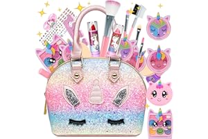 Mrabbitoo Maquillage Enfant Jouet Fille - 22pcs Jouet de Maquillage Lavable et Non Toxique Kit de Maquillage Enfant Fille,Coffret Maquillage Enfant Filles Jouet 3 4 5 6 7 8 9 10Ans Anniversaire Cadeau