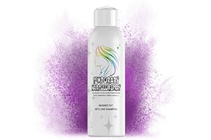 COUKULA Purple Temporary Hair Color Spray for Adults Kids, Instant Colored Hair Dye Alternative, Non-Sticky, Gentle Formula, Washable Disposable, Party Cosplay Christmas Halloween, 150ml