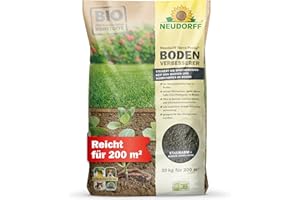 Neudorff Terra Preta BodenVerbesserer – Bio-Dünger mit Bio-Pflanzkohle zur nachhaltigen Bodenverbesserung aller Böden und Kulturen, 20 kg für 200 m²