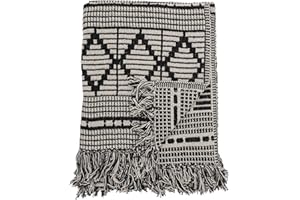 Bloomingville Narzuta, czarna, bawełna