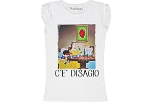 THEDIFFERENT New T-Shirt Donna Fiammata Principesse Disagio Idea Regalo