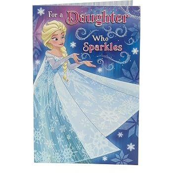 personalised disney frozen elsa birthday card: Amazon.co.uk: Kitchen &amp; Home