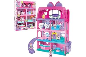 DISNEY MICKEY et MINNIE, Disney Minnie, L'Hôtel de Minnie, 20 pièces, Figurines et Accessoires, avec Fonctions Sonores et Lumineuses, Jouet pour Enfants dès 3 Ans, GIOCHI PREZIOSI, MCN10