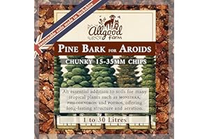 Allgood Farm Premium Chunky Pine Bark - Coarse Grade 15-35mm British Bark Mulch for Aroids, Soils & Bedding (5 Litres)