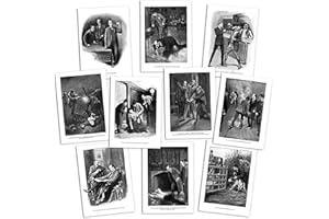 Strand Clothing Sherlock Holmes - Juego de 10 postales de arte original de Sidney Paget
