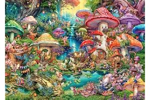 Ravensburger - Puzzle Adulte - Puzzle 1000 pièces - Le Village de Champignons/Aimee Stewart - Adultes et Enfants à partir de 14 Ans - Puzzle de qualité supérieure - Fantaisie - 12001258