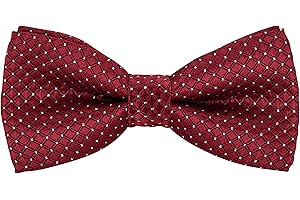 BomGuard noeud papillon enfant garçon bébé,noble à petits carreaux à pois lié à motifs