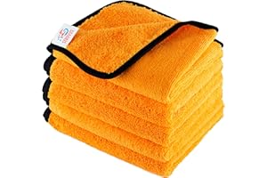 Stravos Basic Panni Microfibra Per Pulizia Auto Interni Ed Esterni, Panno Moto Asciugatura E Lucidatura Super Assorbente, Professionale Riutilizzabili, 40 X 60 Cm (Confezione da 5)