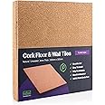 Treefloor Natural Plain Cork Tiles - 300mm x 300mm x 4mm (Pack of 9)