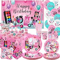 Set Decorazioni Compleanno Gabby 3 Anni – 82 Pezzi Con Palloncini, Stoviglie, Tovaglia E Sfondo Per Festa Bambini